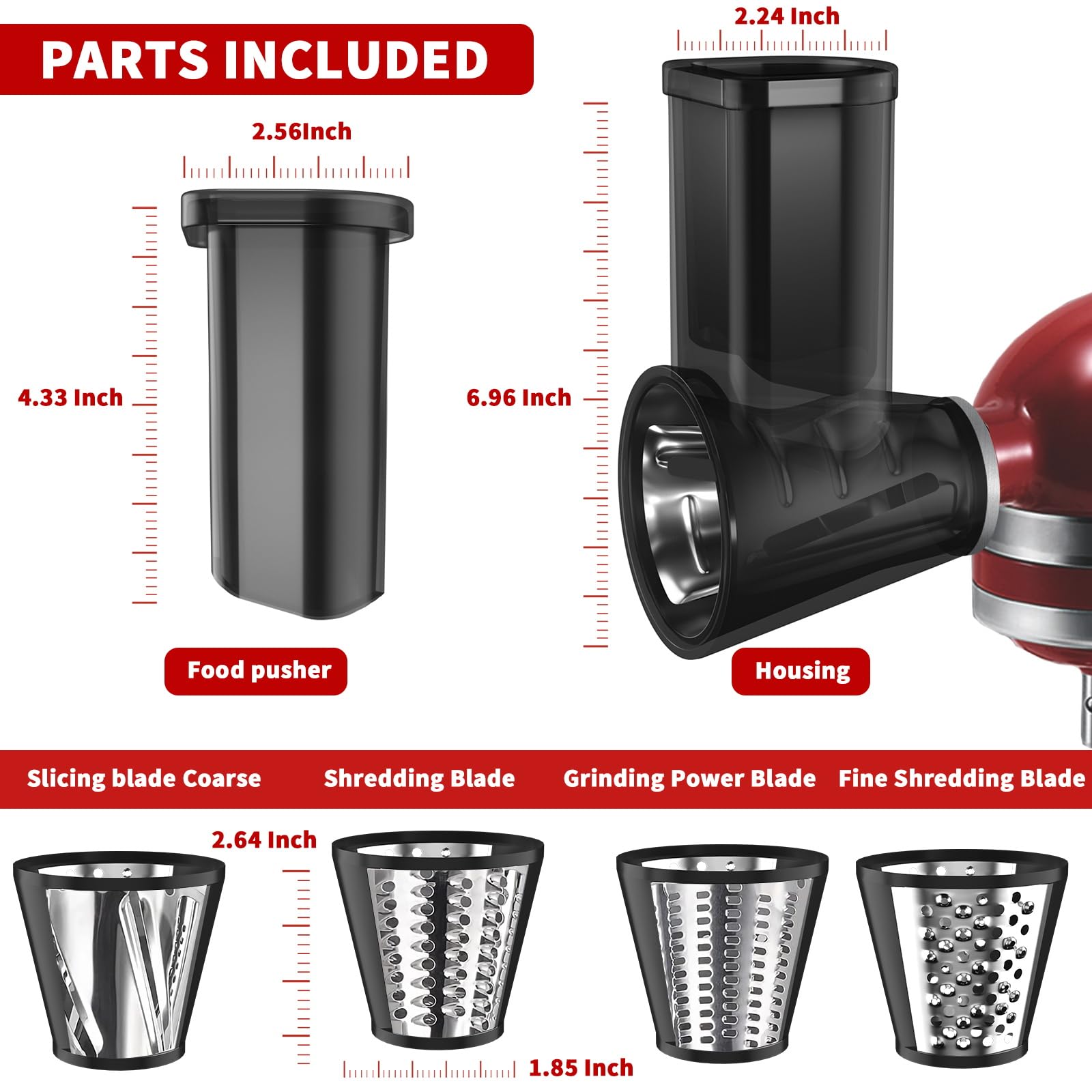 Amazon | KitchenAid用スライサーシュレッダーアタッチメント スタンド