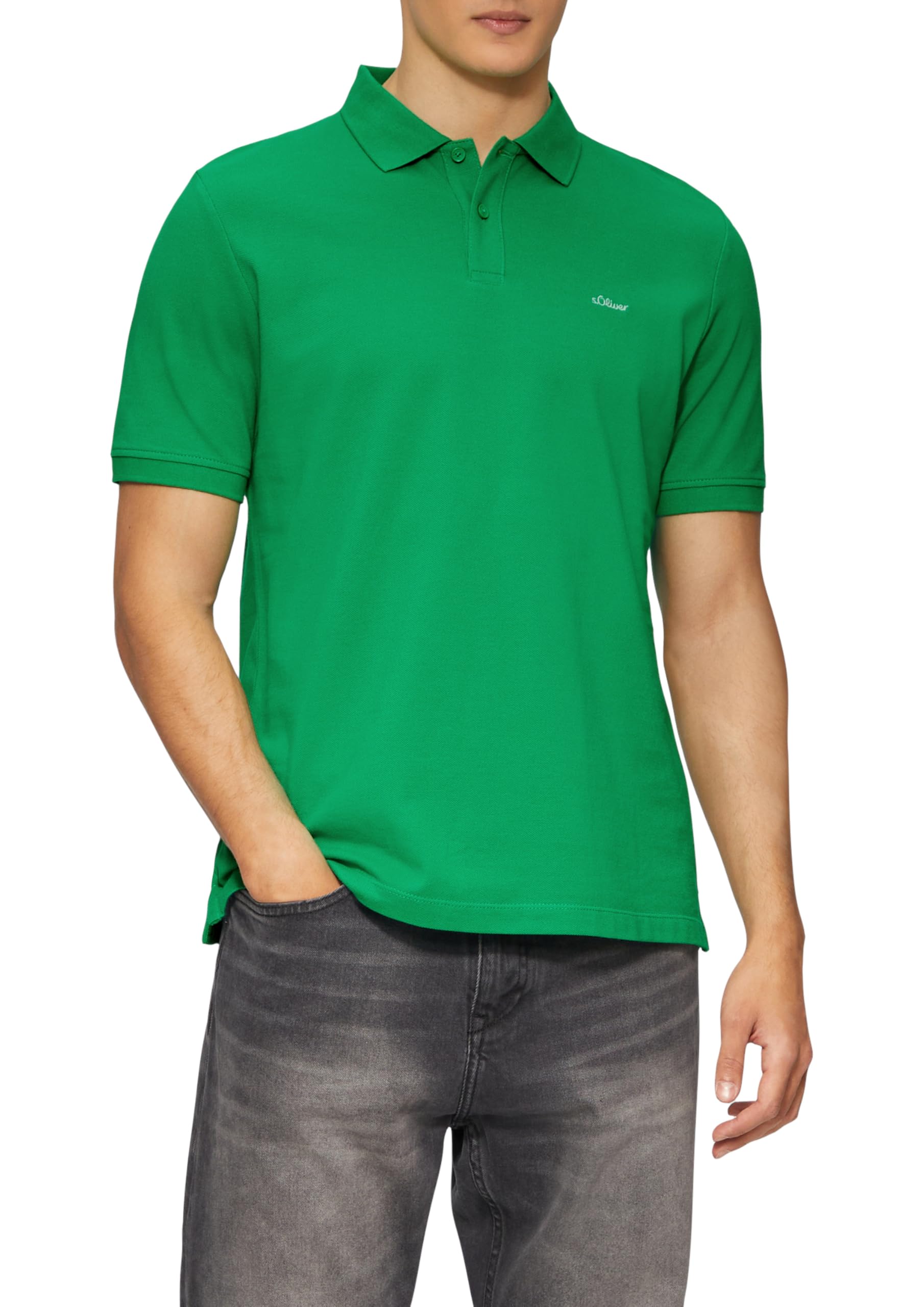s.Oliver 2138262 Polo, Verde, L Uomo