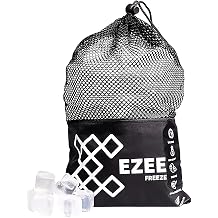 Reusable Ice Cubes for Coolers - Mini Freeze 3.5 lb Bag, 110 Clear Ice Cubes Use in Drinks, Lunch Boxes, Fishing, Refreezable Party Ice, Ice Bath