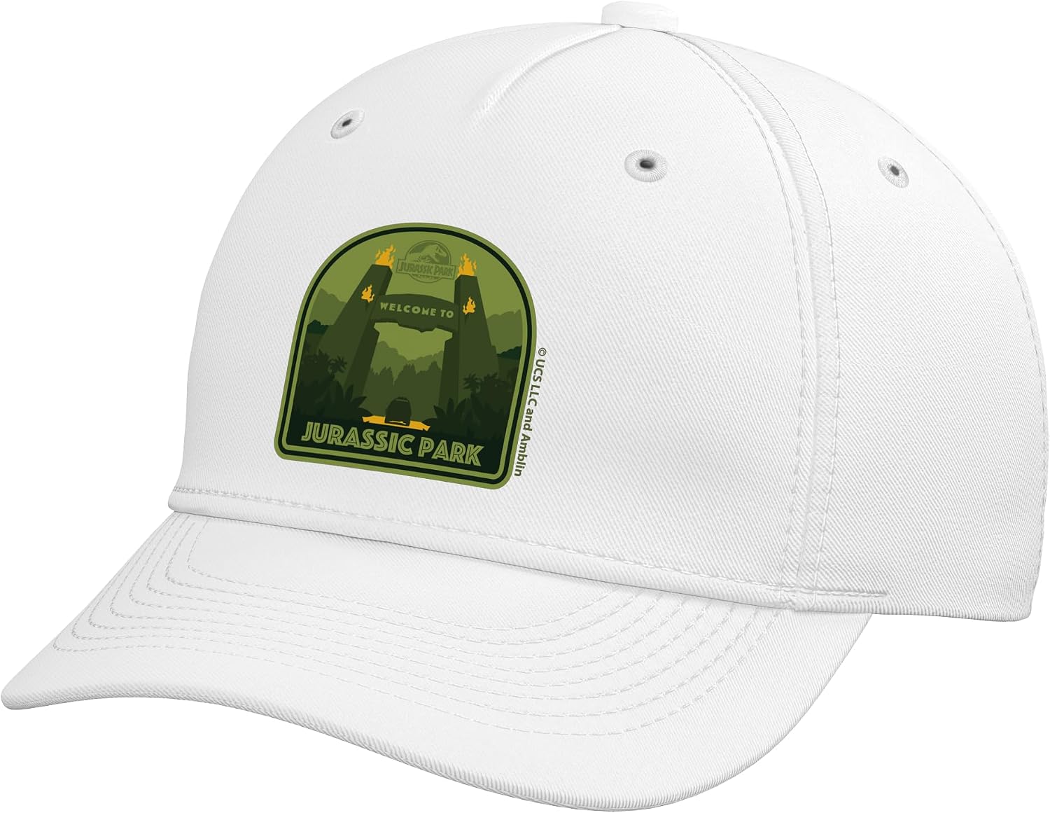 Jurassic Park Green Entrance Adjustable Baseball Hat