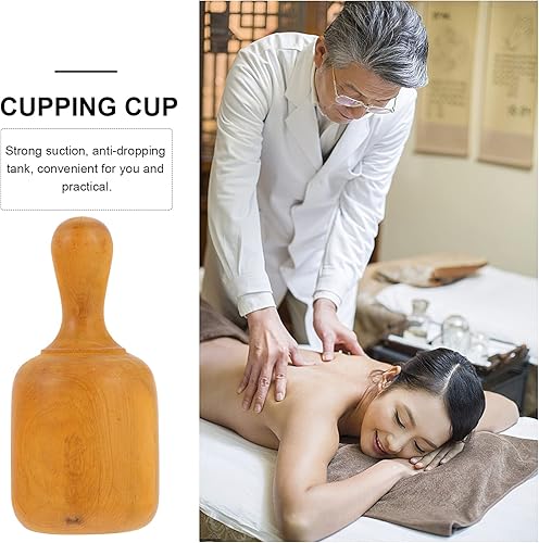 Miniatura 4 de DOITOOL Copa de Madera Copa de Vacío Copa de Vacío Tradicional Copa de Masaje Ventosas Chino Kit de Acupuntura Terapia Linfática Drenaje Masaje