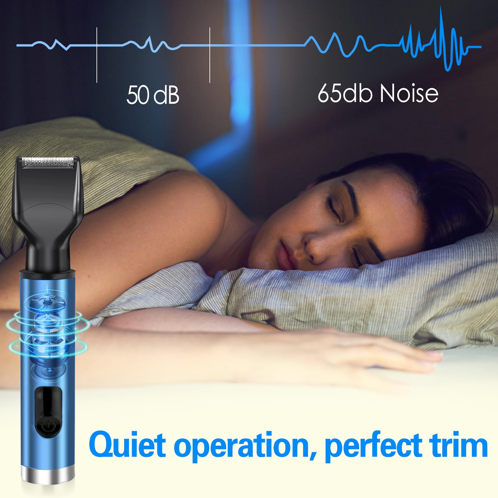 2025 Pro: Recortadora facial recargable 4 en 1 para patillas, nariz, cejas y ojos. Pantalla LED, motor potente, cuchillas lavables. Compacto, hombre y mujer, perfecto para el hogar, viajes