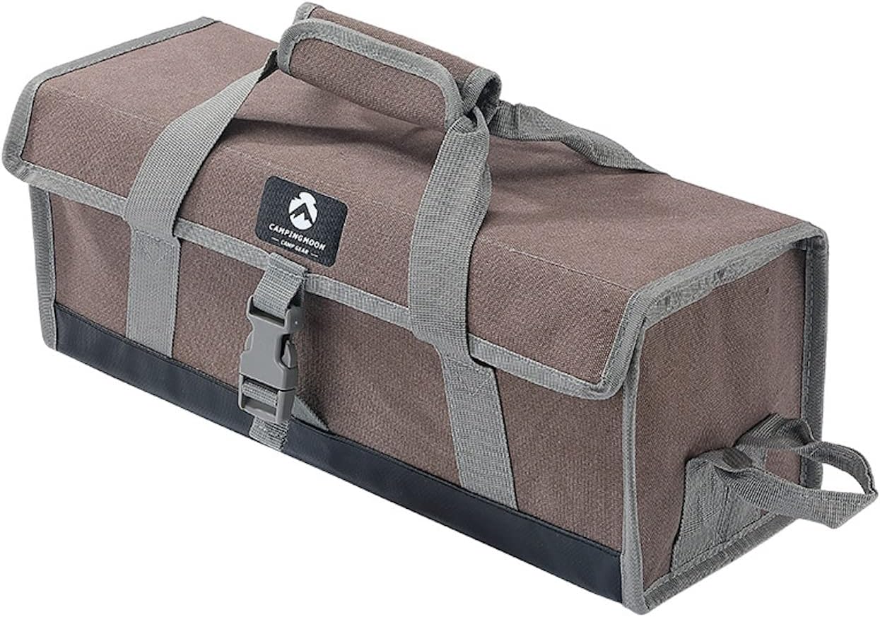 CAMPING MOON B-155C Gear Storage Box, Pegs, Peg Hammers, Lanterns, Etc., 17.7 inches (45 cm), Storage Case, Storage Box, Outdoors, Camping, Tent Setup, Gearbox, Canvas,