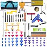 GLISTON DIY Paintless Dent Repair Kit 89pcs Dent Puller Tools Slide Hammer for Car Hail Damage Dent & Ding Remover