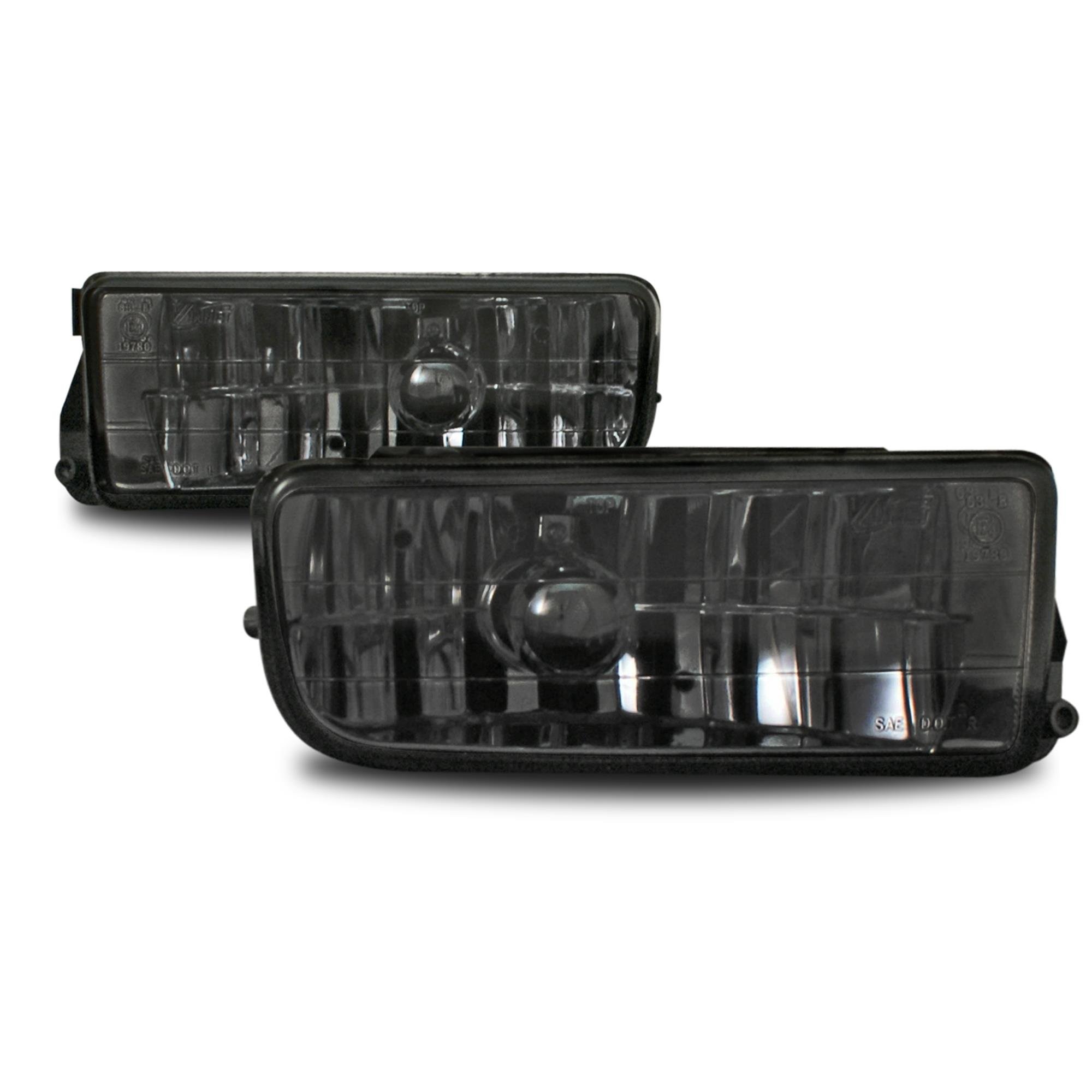 2x reflektor przeciwmgielny przezroczyste szkło czarne z żarówkami H1 lewa + prawa (specyficzna dla pojazdu)