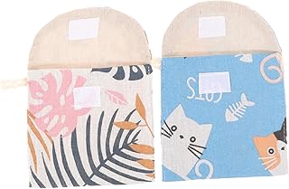 KALLORY Travel Period Bag 2Pcs Portable Napkin Pouch Pad Bag Girls Nursing Mat Pouch Outdoor Period Bag Nursing Pad Bag Period Pouches