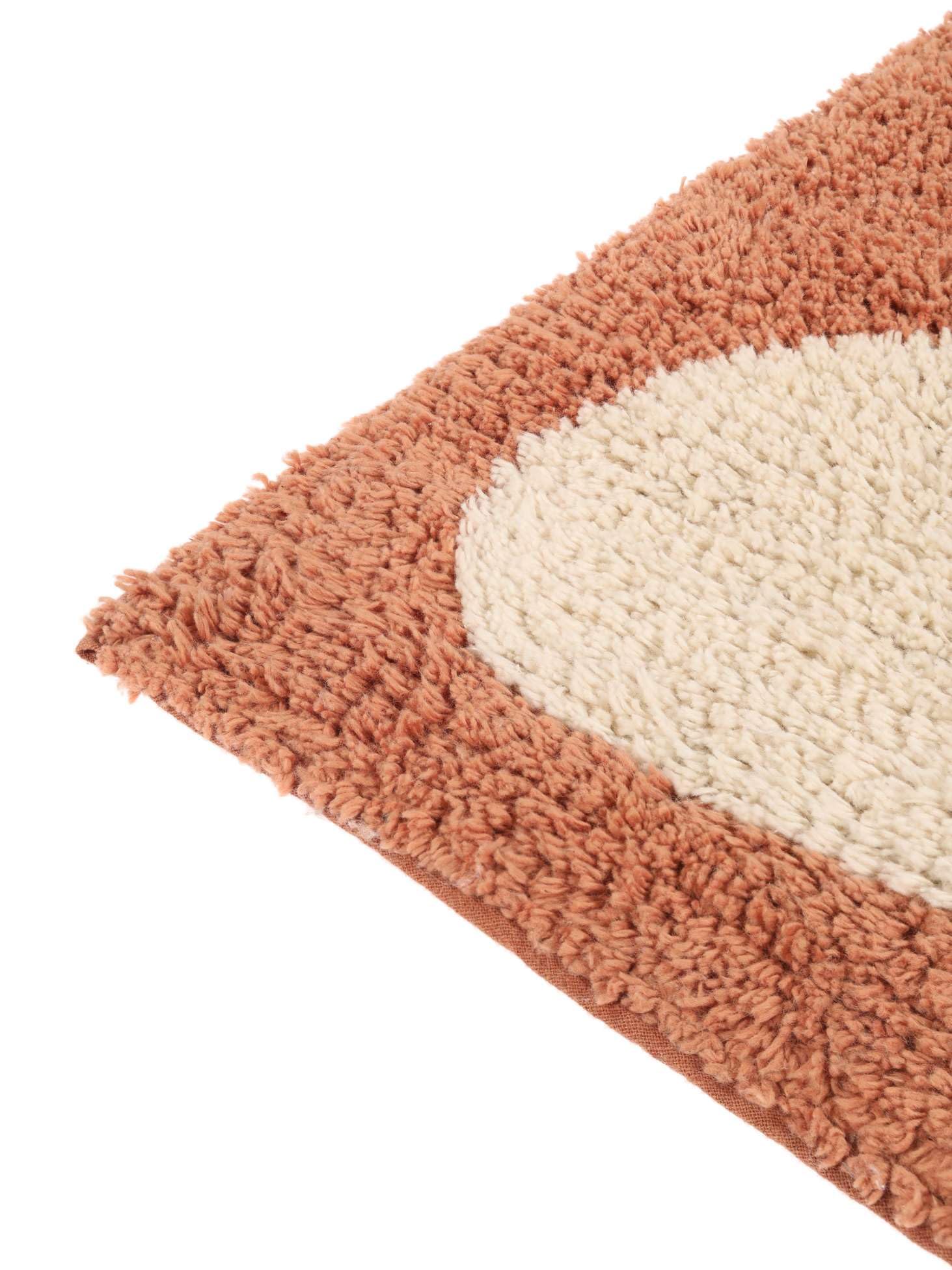 RugVista Thalassa Tappetino da bagno, Rettangolare, 60 x 90 cm, Terracotta | Pelo medio, Lavabile in lavatrice, Oeko-Tex 100, Bagno