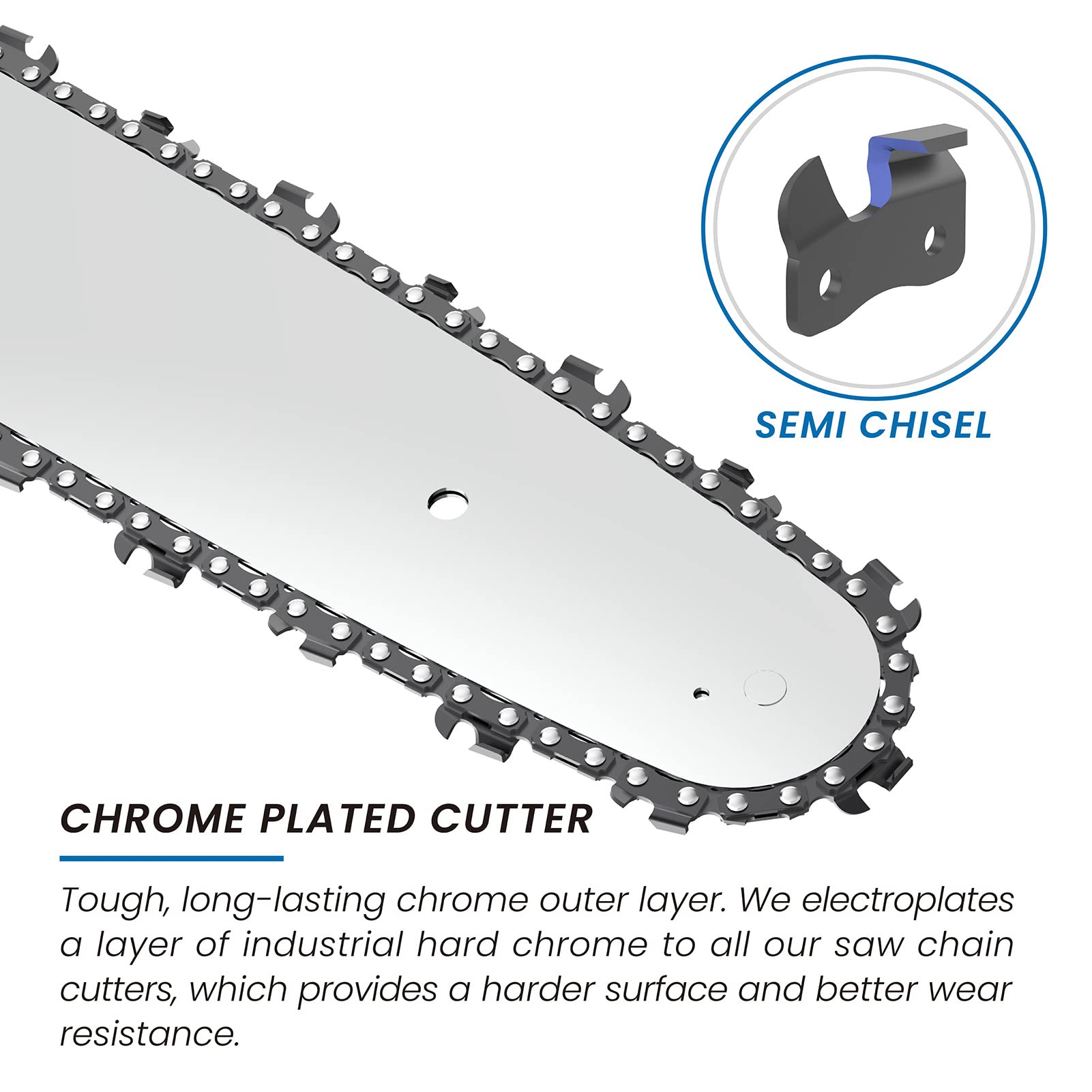 14 PowerSharp Chainsaw Chain & Sharpening Stone Will Fit Ryobi Models