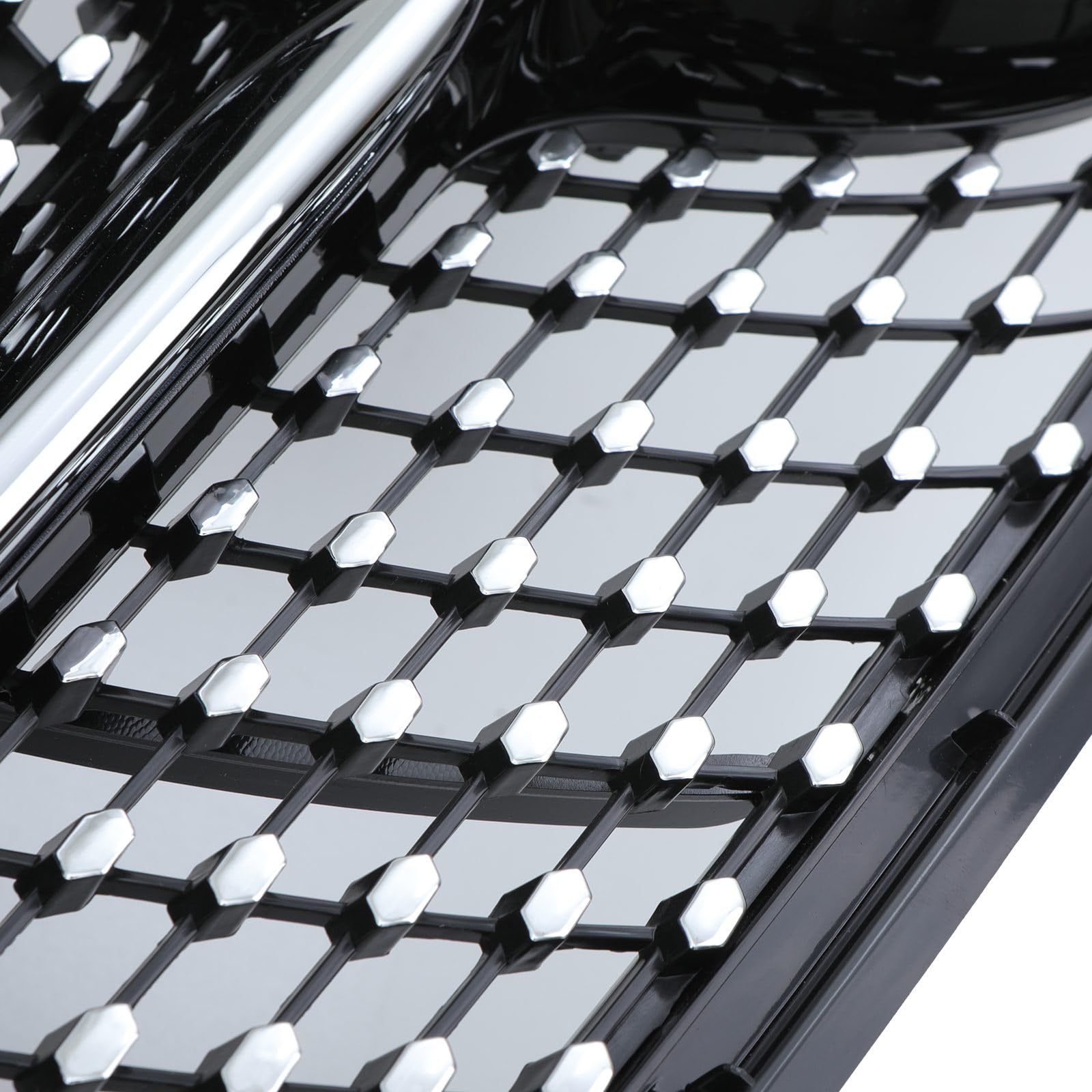 GRIGLIA PARAURTI ANTERIORE DIAMOND STILE NERO GRIGLIA PER MERCEDES CLASSE A W176 12-15