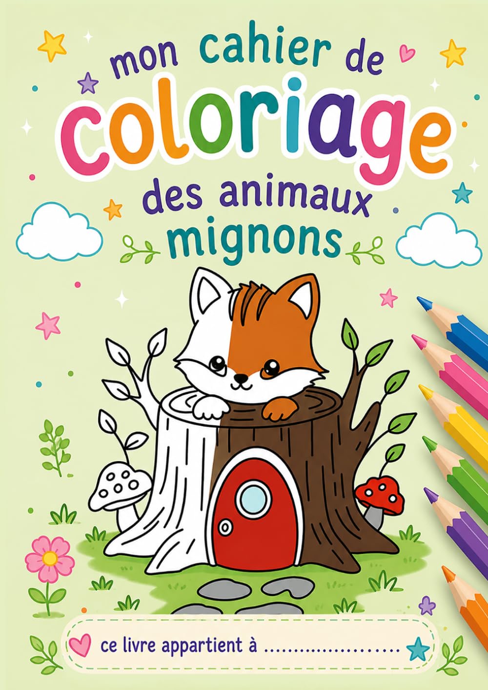 livre de coloriage les animaux mignons