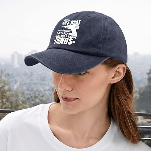 Vista 36 de Dad Hats That's What i do i fix Stuff and i Know Things Dad Hats, Funny Baseball Cap for Women