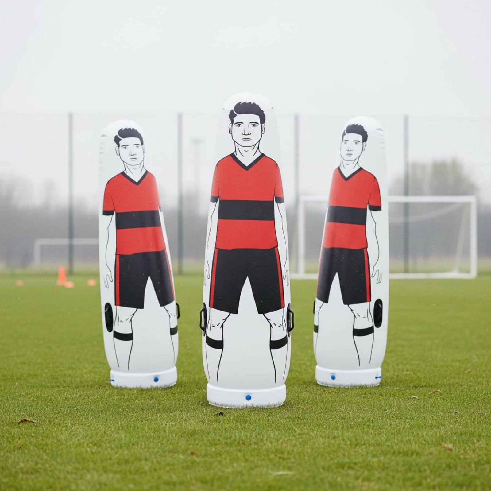 Football Training Dummy Manichino Allenamento Calcio Barriera Punizioni Gonfiabile Simulatore Avversario PVC Robusto con Base Autoraddrizzante Adatto