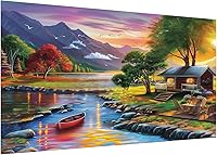 Vista 16 de DOTZSO Beach Diamond Painting Kits for Adults, Easy DIY 5D Round Full Drill Diamond Art kit Diamond Dot Crystal Gem Art and Craft for Beginners Home