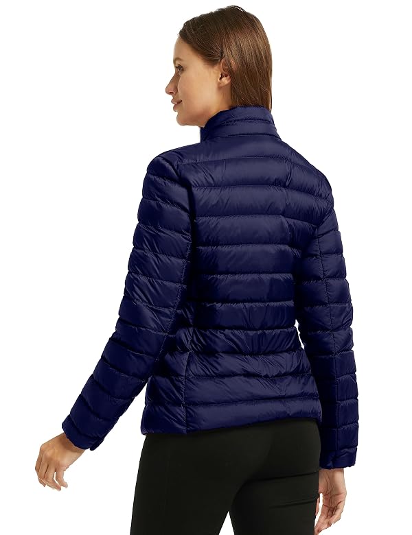 wantdo Womens Bubble Jacket Packable Light Weight Down Coat Navy M by wantdo - Used condition - Image 2