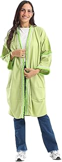 Carina Women Tassels Hem Open Front Kimono, Green