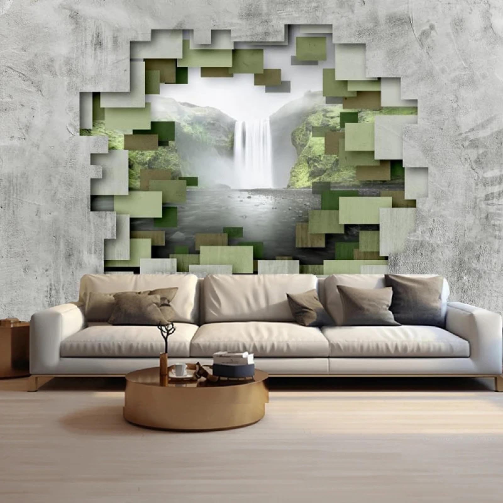 Montagne murale 3D design abstrait de haute qualité