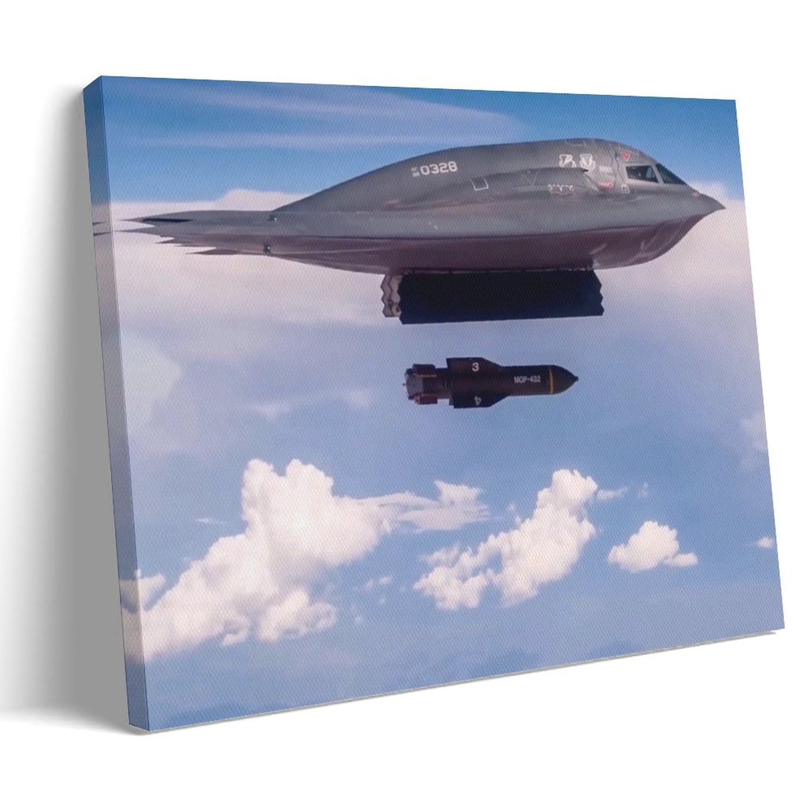 US B-2 Bomber Room Aesthetic Print Art Wall Painting Canvas Gifts Modern Bedroom Decor 24x36inch(60x90cm)