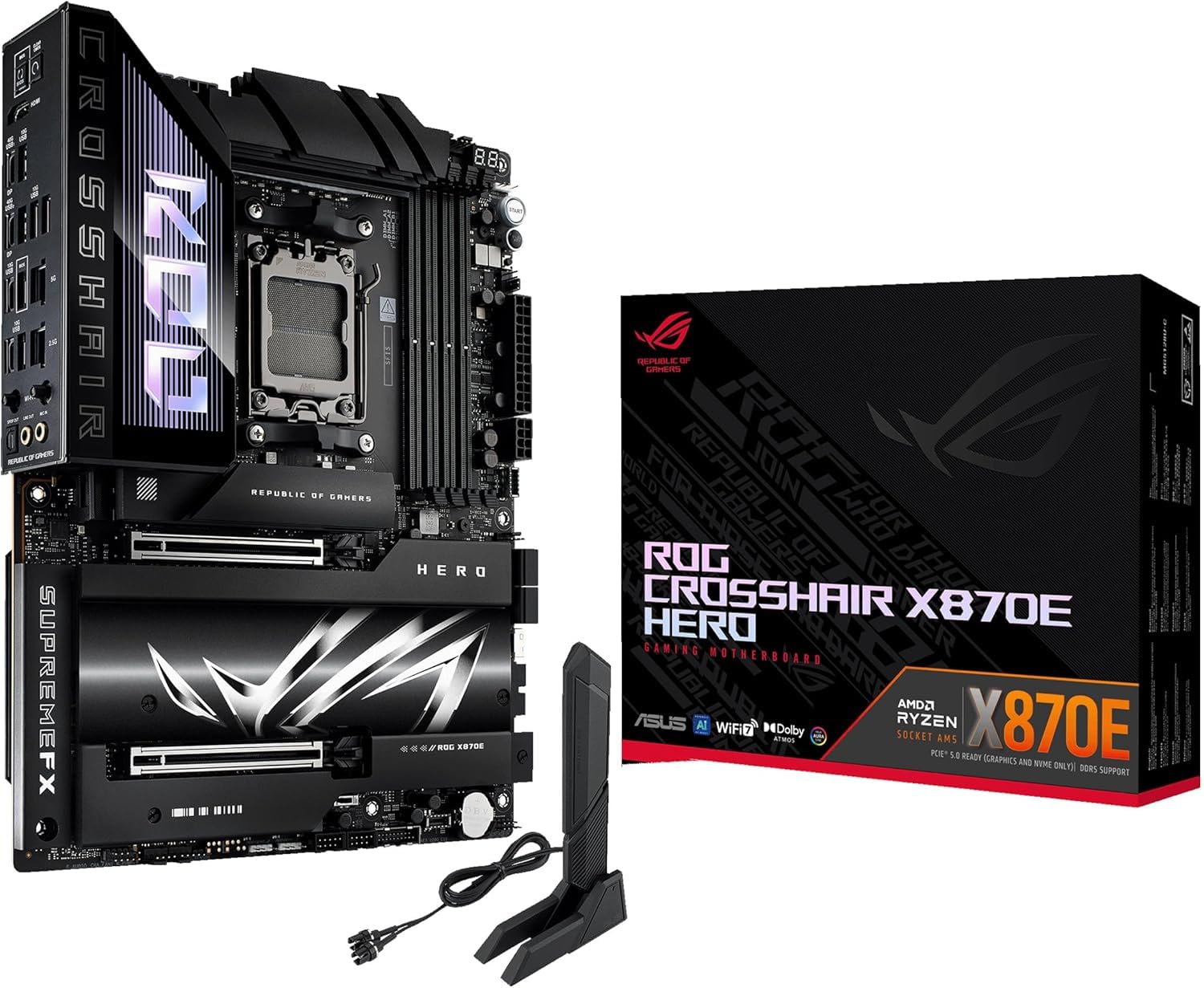 T ROG X870E HERO マザーボード 新品 Amazon.in: Buy ASUS ROG Crosshair X870E Hero, DDR5 ATX Motherboard