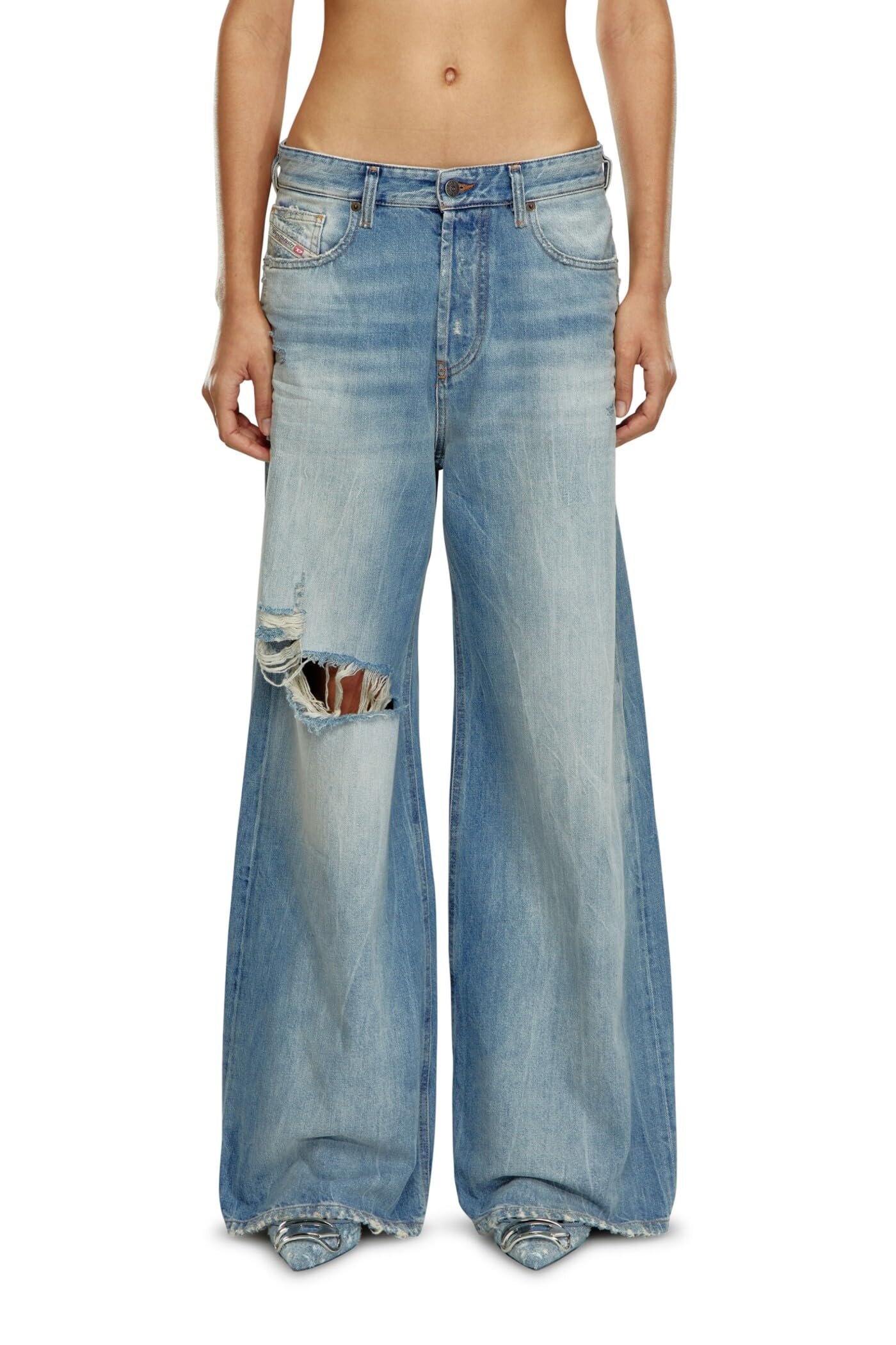 Diesel Women's Blue 1996 D-Sire 09I29 Jeans Cotton