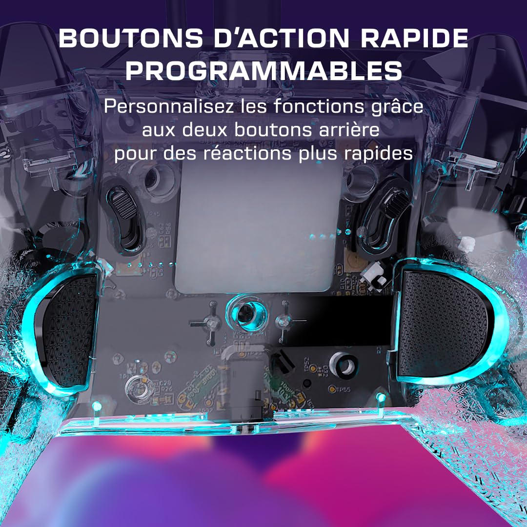 Turtle Beach Afterglow transparente manette de jeu RVB filaire pour Xbox
