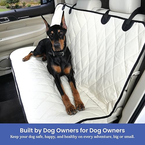 Miniatura 3 de Perro Funda para asiento sin Hamaca para autos, camiones y SUVsEmpresa basada en EE. UU.Negro, Bronceado, Gris, normal, Bronceado