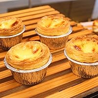 Vista 5 de Aluminum Foil Baking Cups 150 Pcs, SUPPHOUS 4 Oz Disposable Ramekin Aluminum Cupcake liners, Silver Foil Baking Cups Muffin Liners for Cupcake
