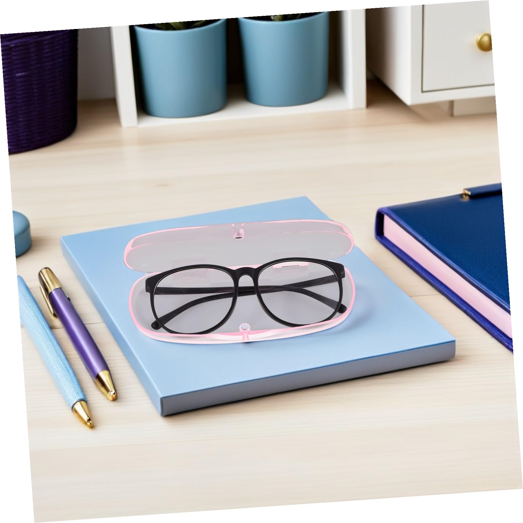 UPKOCH 10 Pezzi Custodia Occhiali Protettiva Scatola Rigida Trasparente Opaca Antiurto e Portatile Organizer Elegante per Occhiali da Sole Donna e Uomo