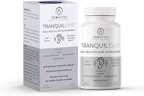 Suplemento tranquilo para la salud del oído y el alivio del tinnitus, cirujano de oído formulado para nutrición general del oído, alivio del oído