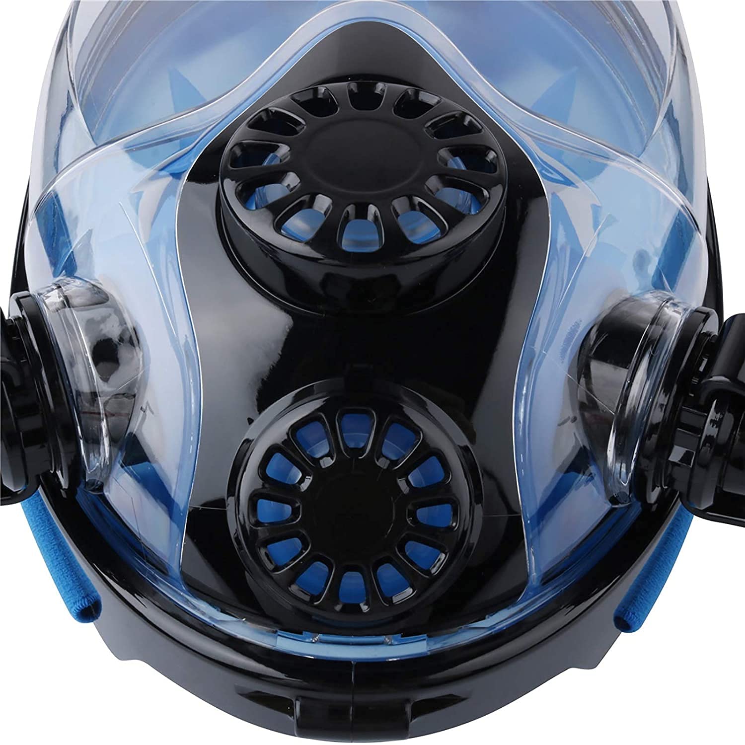 Maschera integrale per snorkeling, maschere subacquee, maschera antiappannamento integrale per snorkeling, attrezzatura per nuoto e snorkeling, attrezzatura professionale per adulti e bambini (blu, 1