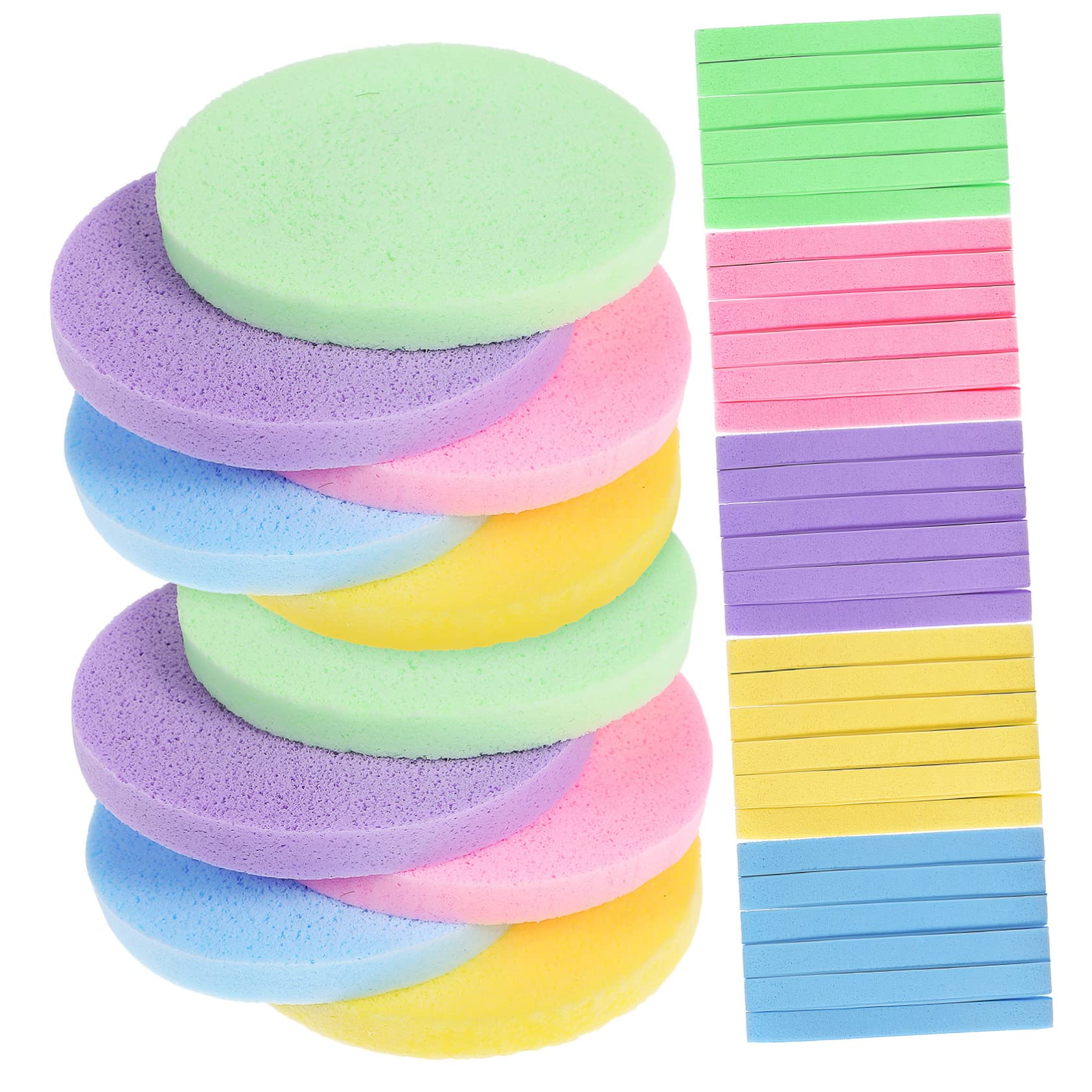 FRCOLOR 600 Spugne per il viso, cosmetologi, spugne per il trucco, spugne per la pulizia del viso, spugne massaggianti, per il bagno, forniture, fondazione, tappetino in spugna