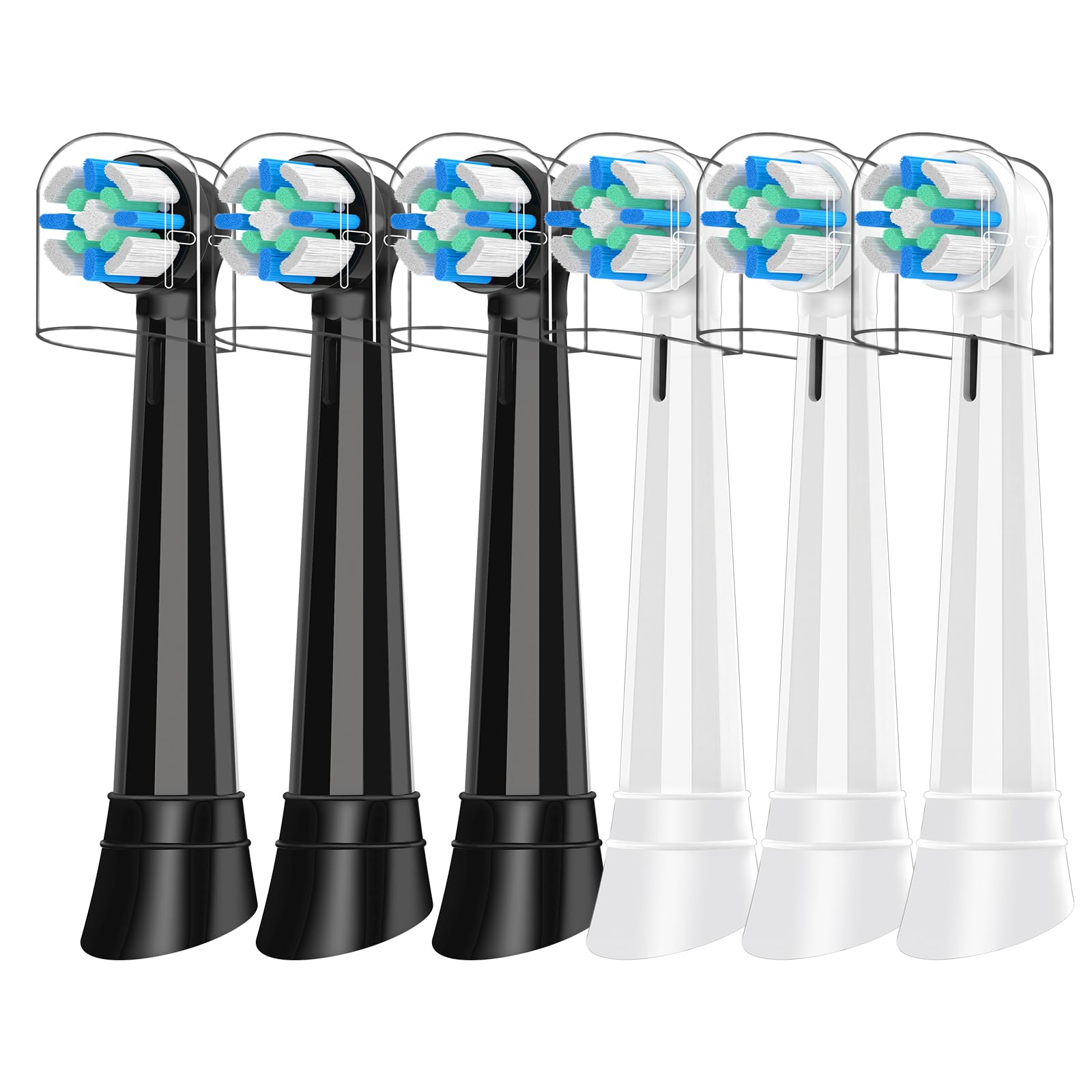 Photo 1 of 10Pcs Replacement Toothbrush Heads Compatible with Oral B IO 2/3/4/5/6/7/8/9/10 Electric Toothbrushes, Brush Heads Refill Compatible with Oral B IO (Black)