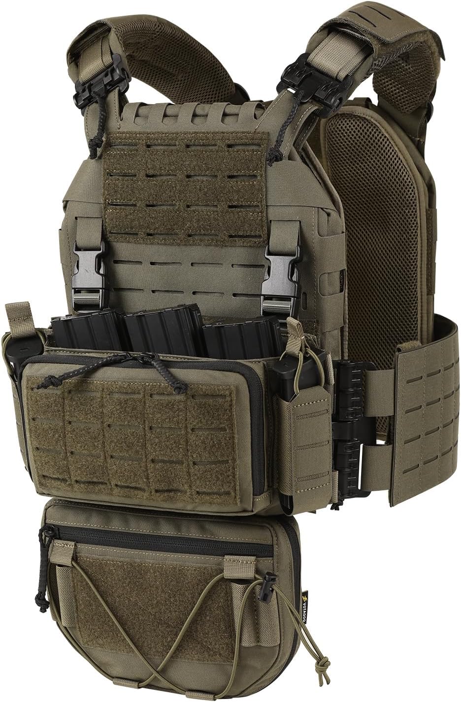 500D Quick Release Modular Plate Carrier Men Training Vest With Drop Pouch
