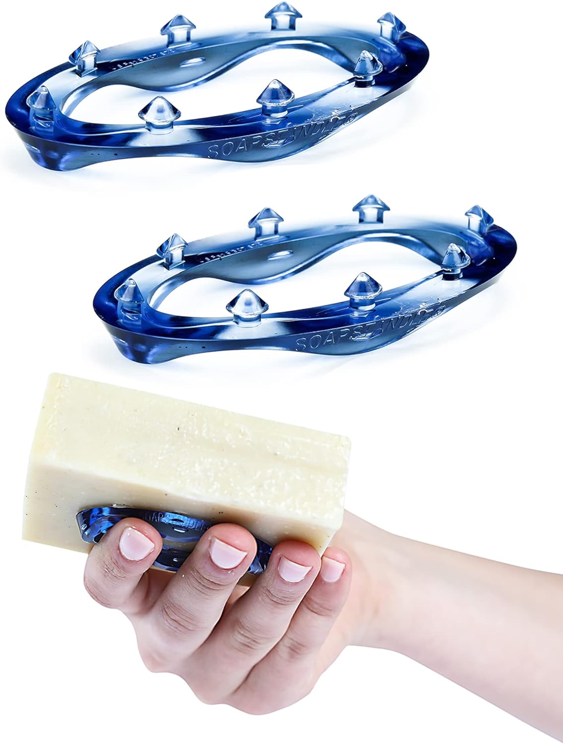 SoapStandle Bar Soap Gripper No Goo or Mess Soap Holder for