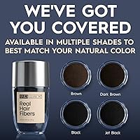 Vista 8 de Aerosol de fibras de cabello naturales, no sintético, de Hair Illusion, Negro