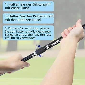 KOFULL 5 Pack Golf Putter Putter Golf for Men and Women Adjustable Length Golf Clubs Set for Junior and Adults