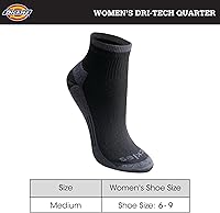 Vista 3 de Dickies Paquete de 6 calcetines Dritech Quarter para mujer