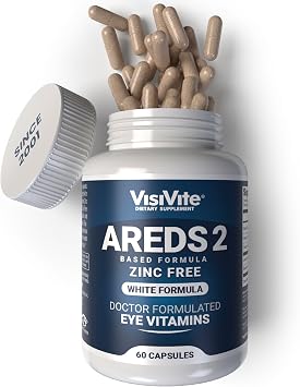 VisiVite Doctor Formulated AREDS 2 Eye Vitamins, Zinc Free, 60 Capsules