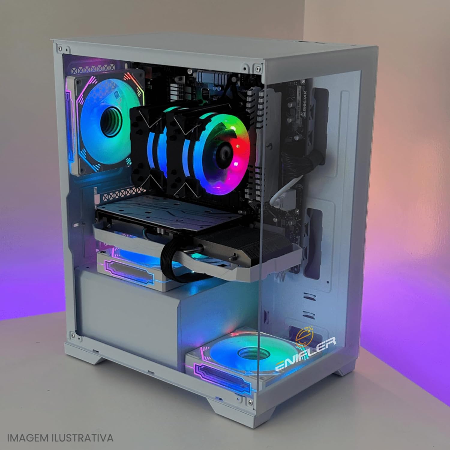 PC Gamer Completo Ryzen 5 5600GT, 16GB DDR4, SSD 480GB, 500W 80 Plus, PCRZN12-E PC Gamer Completo Ryzen 5 5600GT, 16GB DDR4, SSD 480GB, 500W 80 Plus, PCRZN12-E