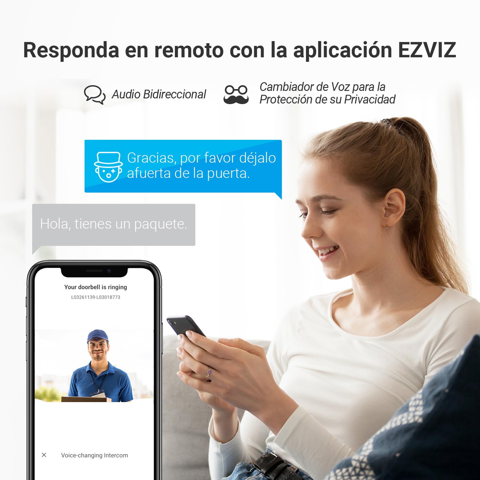 EZVIZ EP7 Videoportero Solar sin Cables 2K Sistema Inalámbrico de Intercomunicación, 7'' Pantalla Táctil a Color, Timbre Video Mirilla con Energía Solar, Audio Bidireccional, WiFi 2.4/5 GHz
