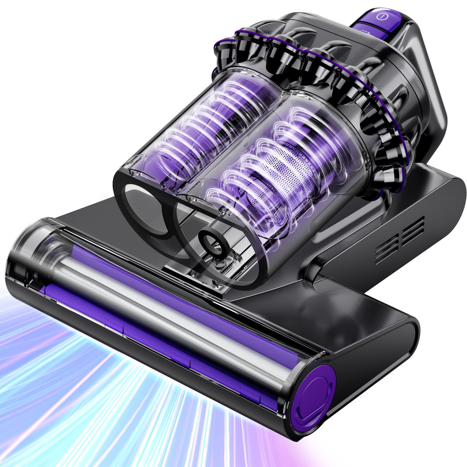 Photo 1 of VOCESOR Mattress Vacuum, Bed Vacuum Cleaner with 16Kpa Suction 253.7nm UV-C Light, 145°F Heat & 30000 RPM/Min Tapping, HEPA Filter & Ultrasonic, 600W Powerful Vacuums for Bed, Sofa, Couch(Corded)