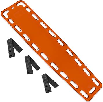 Spine Board Stretcher Backboard for Patient - EMT Backboard Immobilization Portable Patient Transport Rescue Lightweight PE Plastics Ambulance Stretcher Gurney