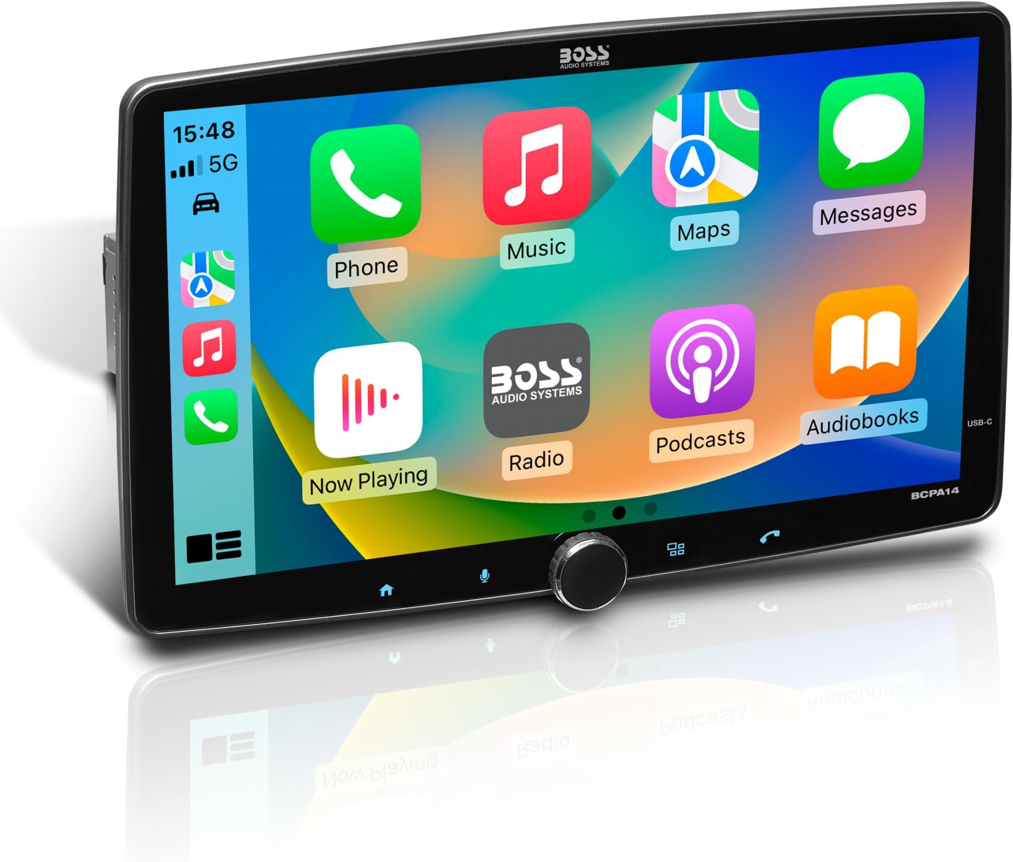 BOSS Audio Systems BCPA14 14 Inch CarPlay Android Bluetooth Car Stereo
