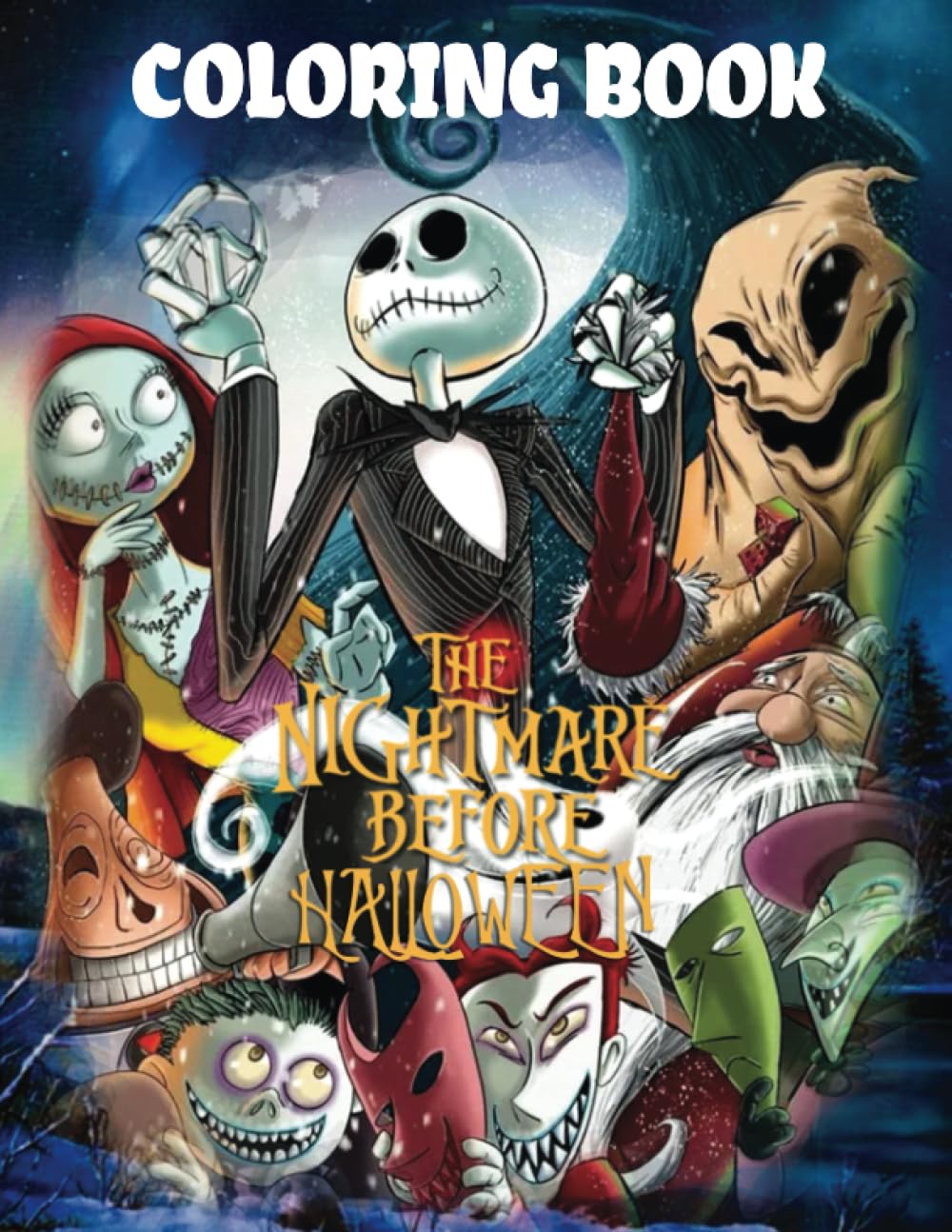 Coloring Book: Horror coloring book for kids and adults. The book has a fun Halloween theme and scary scary illustrations to color for kids!