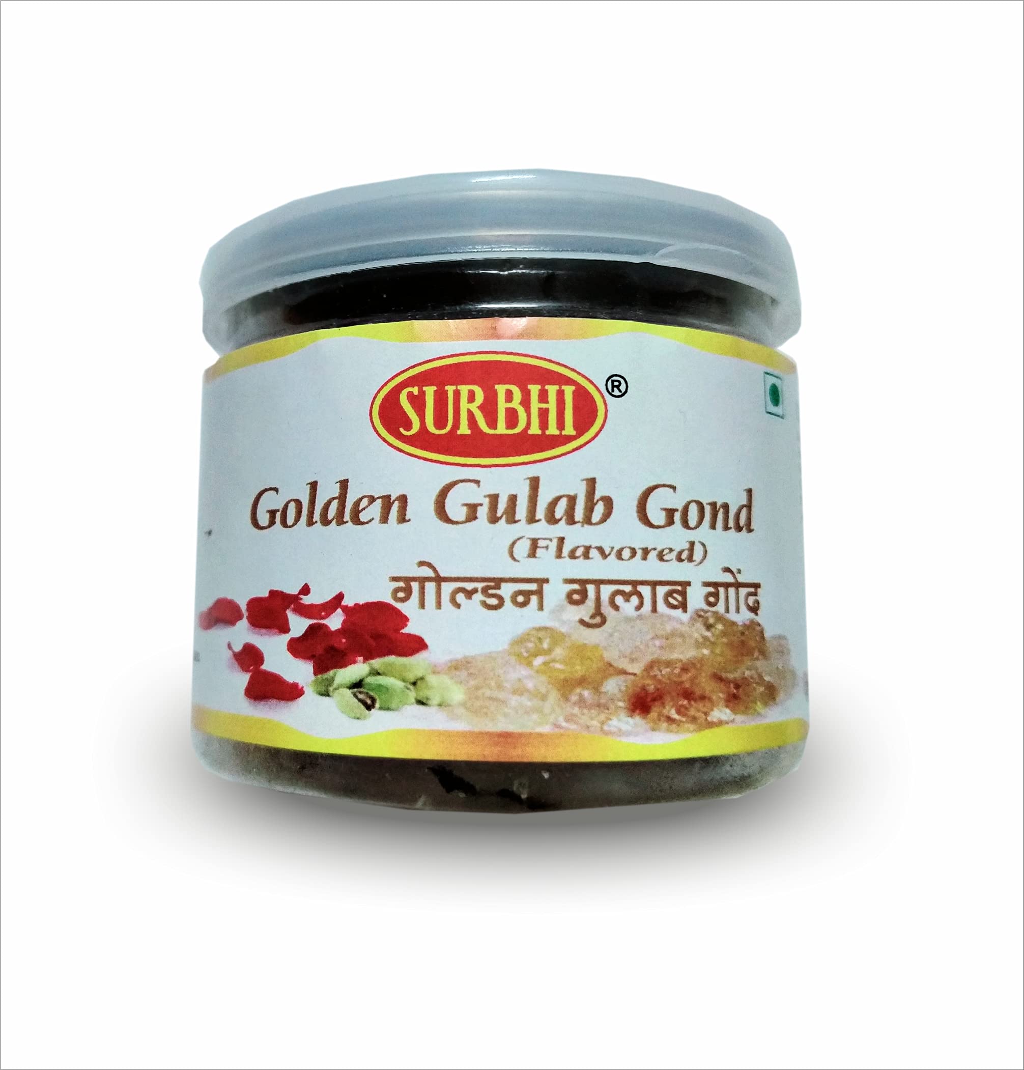 Surbhi golden gulab gond supari (Acasia Edible Arabic Gum Crystal) with cardamom and rose petals pack of 2 (50g+50g) (B095KK1LL8) Amazon Price History, Amazon Price Tracker