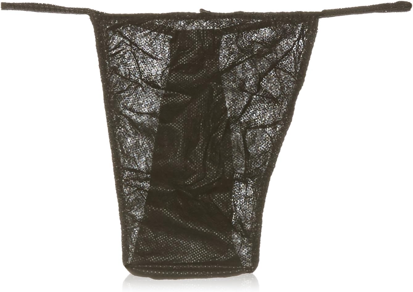 Spray Tan Disposable G-Strings for Sun Bed Spray Tan Waxing Treatment, Black - Pack of 50