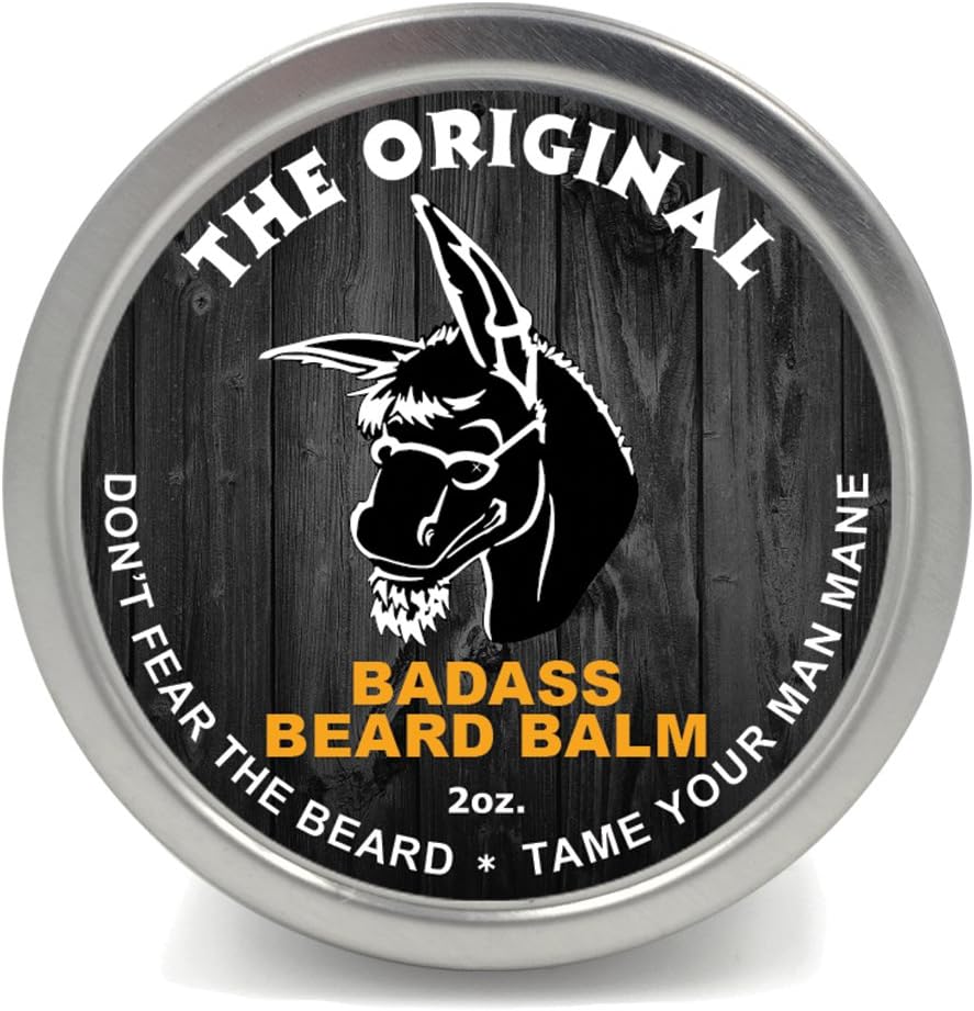 Beard Balm for Men - The Original Scent, 2 Ounce - All Natural Ingredients, Soften Hair, Hydrate Skin to Get Rid of Itch and Dandruff, Promote Healthy Growth
