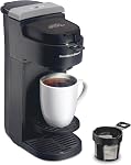 Hamilton Beach The Scoop Single Serve Coffee Maker, No Pods or Paper Filters Needed, Brews 8-14 oz Cups, Reusable Scoop Filter, Auto Shutoff, Black (47620) | 8-14oz. Cups | Brews in Minutes | Intuitive Controls | Black | 47620