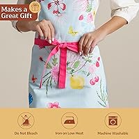 Vista 427 de Maison d' Hermine Delantal 100% de algodón para mujeres con bolsillo de cocina delantal de chef para hombres, decoración de Pascua