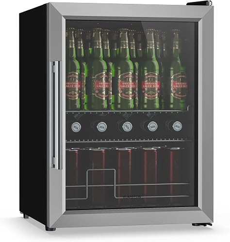 KLARSTEIN Beersafe 60 L Mini Fridge with Glass Door – Dri…