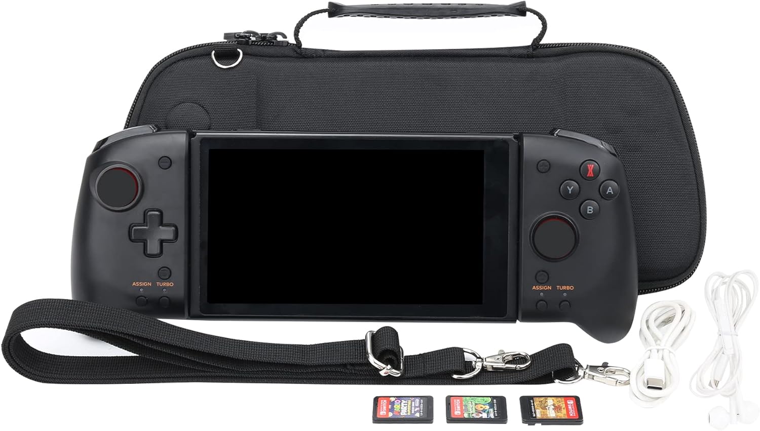 Aenllosi Hard Travel Case for Hori Nintendo Switch Split Pad Pro Handheld Controller-Black(Only Case) - Image 6